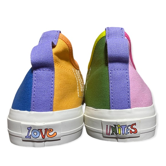 Adidas Nizza Pride 🌈 colorful canvas sneaker shoe love unites - Picture 3 of 6